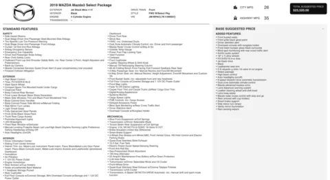 Photos of 2019 Mazda Mazda3 Sedan w Select Pkg for sale in Alvin, TX at Auto Boutique Texas