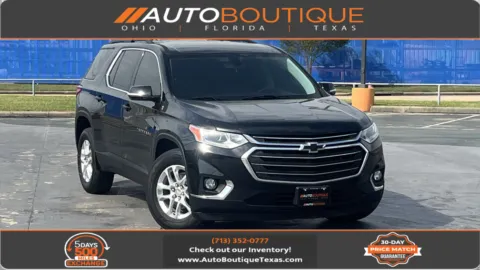 Black 2019 Chevrolet Traverse LT Cloth for sale in Alvin, TX