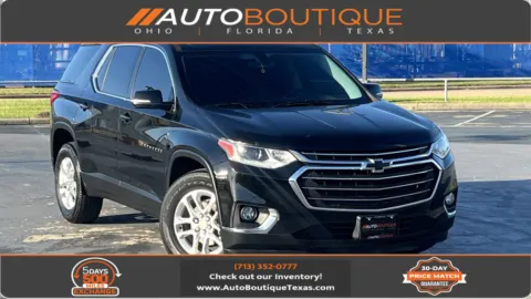 Black 2019 Chevrolet Traverse LT Cloth for sale in Alvin, TX