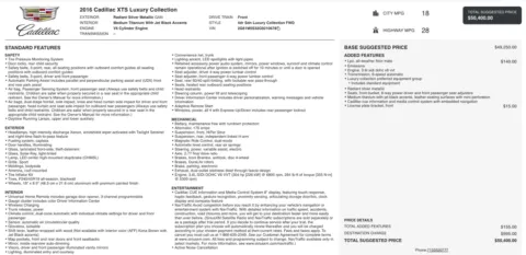 Photos of 2016 Cadillac XTS Luxury Collection for sale in Alvin, TX at Auto Boutique Texas