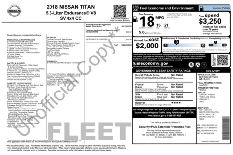 Photos of 2018 Nissan Titan SV for sale in Alvin, TX at Auto Boutique Texas