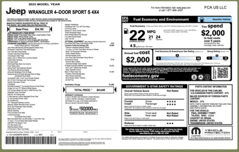 Photos of 2023 Jeep Wrangler Sport S for sale in Alvin, TX at Auto Boutique Texas