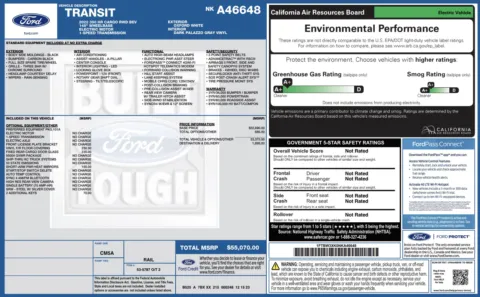 Photos of 2022 Ford E-Transit Cargo Van 350 for sale in Alvin, TX at Auto Boutique Texas