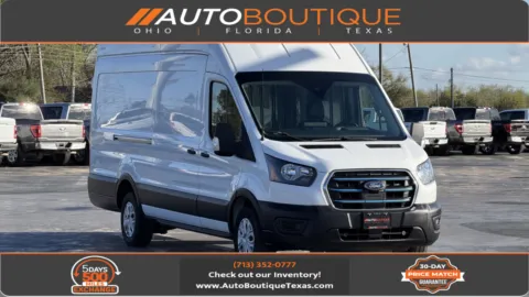 White 2022 Ford E-Transit Cargo Van 350 for sale in Alvin, TX