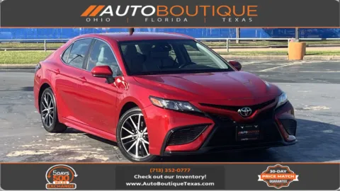 Red 2021 Toyota Camry SE Nightshade for sale in Alvin, TX