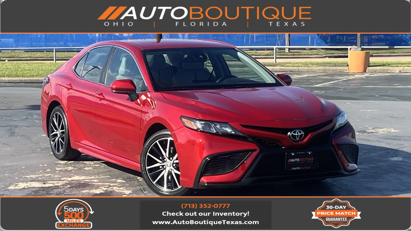 Red 2021 Toyota Camry SE Nightshade for sale in Alvin, TX