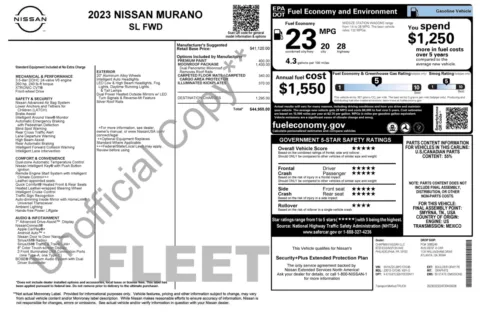 Photos of 2023 Nissan Murano SL for sale in Alvin, TX at Auto Boutique Texas