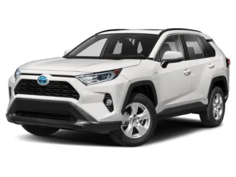 Silver 2021 Toyota RAV4 Hybrid XLE for sale in Alvin, TX