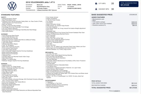 Photos of 2018 Volkswagen Jetta 1.4T S for sale in Alvin, TX at Auto Boutique Texas