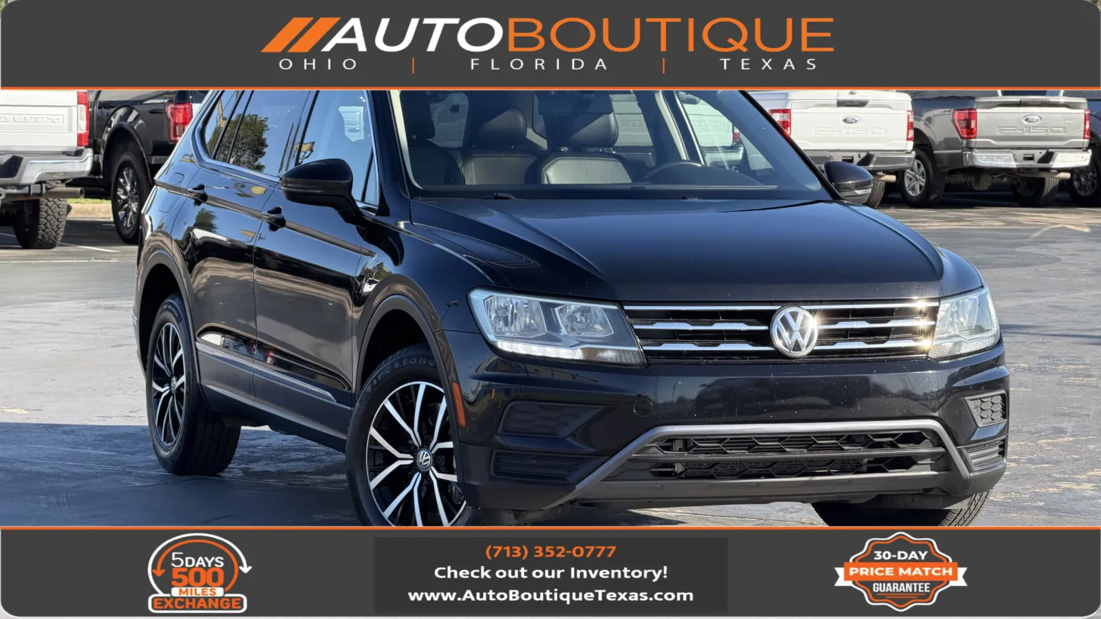 Black 2021 Volkswagen Tiguan SEL for sale in Alvin, TX