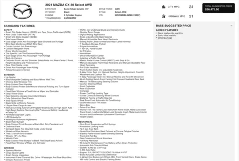 Photos of 2021 Mazda CX-30 Select for sale in Alvin, TX at Auto Boutique Texas