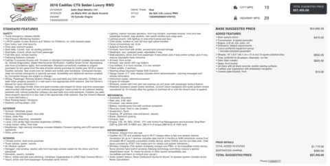 Photos of 2019 Cadillac CTS Sedan Luxury RWD for sale in Alvin, TX at Auto Boutique Texas