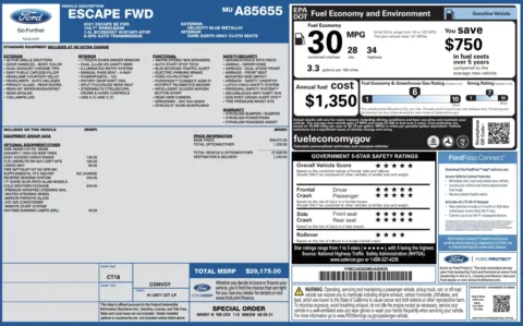 Photos of 2021 Ford Escape SE for sale in Alvin, TX at Auto Boutique Texas