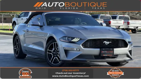 Silver 2020 Ford Mustang EcoBoost Premium for sale in Alvin, TX