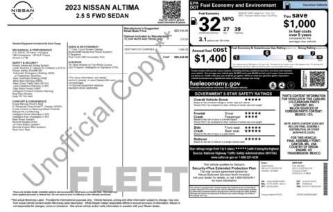 Photos of 2023 Nissan Altima 2.5 S for sale in Alvin, TX at Auto Boutique Texas