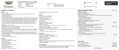 Photos of 2018 Cadillac CT6 Luxury AWD for sale in Alvin, TX at Auto Boutique Texas