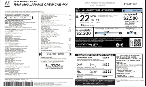 Photos of 2016 Ram 1500 Laramie for sale in Alvin, TX at Auto Boutique Texas