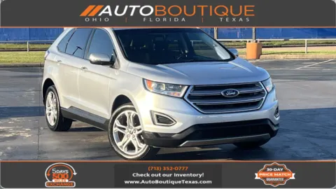 Silver 2018 Ford Edge Titanium for sale in Alvin, TX