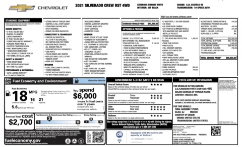 Photos of 2021 Chevrolet Silverado 1500 RST for sale in Alvin, TX at Auto Boutique Texas