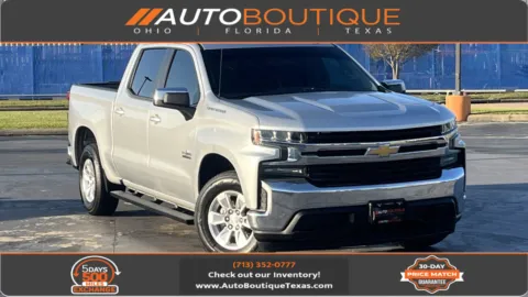 Silver 2020 Chevrolet Silverado 1500 LT for sale in Alvin, TX