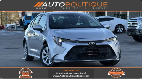 Black 2021 Toyota Corolla LE for sale in Alvin, TX