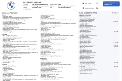 Photos of 2019 BMW X3 sDrive30i for sale in Alvin, TX at Auto Boutique Texas