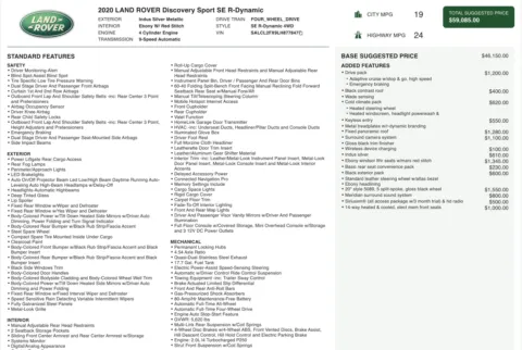 Photos of 2020 Land Rover Discovery Sport SE R-Dynamic for sale in Alvin, TX at Auto Boutique Texas