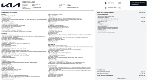 Photos of 2025 Kia Soul LX for sale in Alvin, TX at Auto Boutique Texas