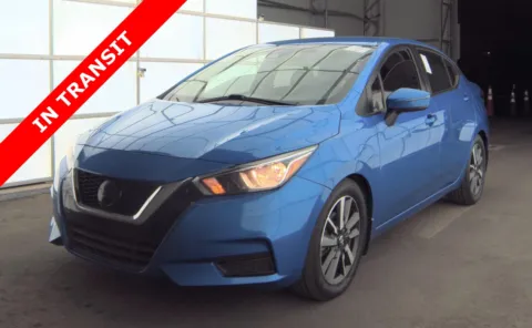 Blue 2021 Nissan Versa SV for sale in Alvin, TX