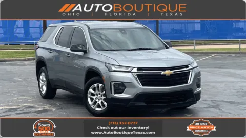 Gray 2023 Chevrolet Traverse LS for sale in Alvin, TX