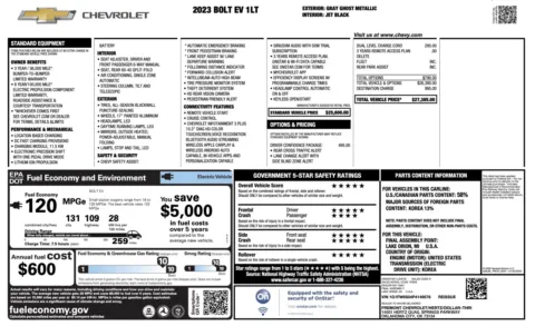 More photos of 2023 Chevrolet Bolt EV 1LT at Auto Boutique Texas, TX