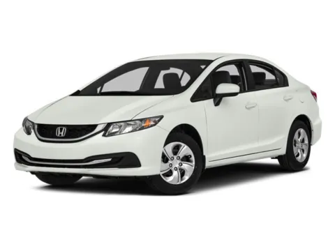Silver 2014 Honda Civic Sedan LX for sale in Alvin, TX