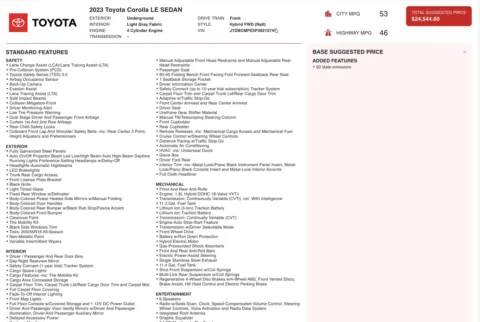 More photos of 2023 Toyota Corolla Hybrid LE at Auto Boutique Texas, TX