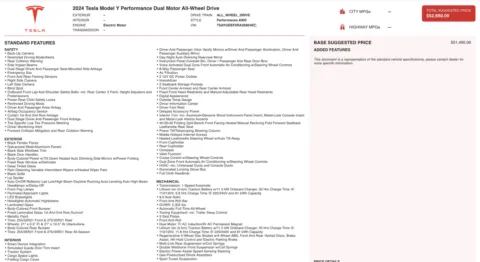 Photos of 2024 Tesla Model Y Performance for sale in Alvin, TX at Auto Boutique Texas