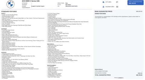 Photos of 2018 BMW 5 Series 540i for sale in Alvin, TX at Auto Boutique Texas