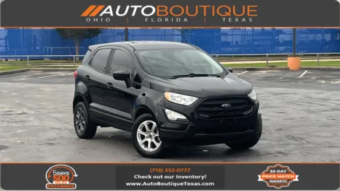 Black 2019 Ford EcoSport S for sale in Alvin, TX