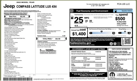 Photos of 2022 Jeep Compass Latitude Lux for sale in Alvin, TX at Auto Boutique Texas