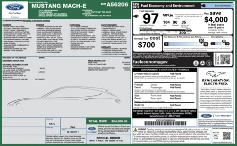 Photos of 2021 Ford Mustang Mach-E Premium for sale in Alvin, TX at Auto Boutique Texas