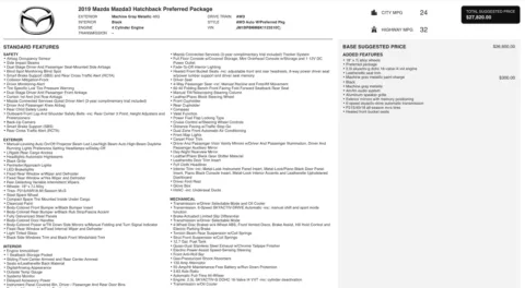 Photos of 2019 Mazda Mazda3 Hatchback w Preferred Pkg for sale in Alvin, TX at Auto Boutique Texas