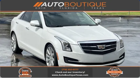 White 2015 Cadillac ATS Sedan Luxury RWD for sale in Alvin, TX