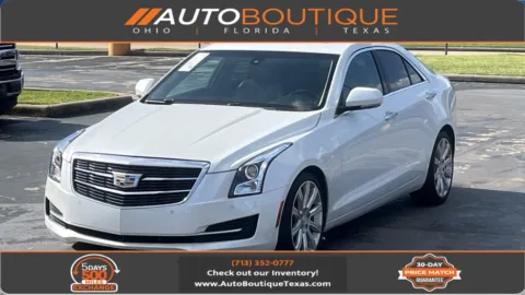 White 2015 Cadillac ATS Sedan Luxury RWD for sale in Alvin, TX