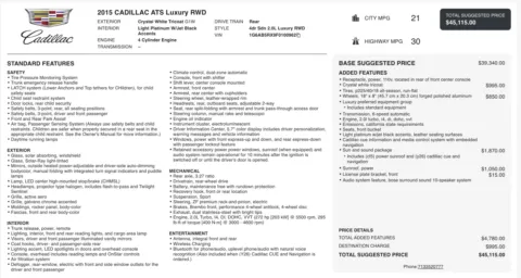 More photos of 2015 Cadillac ATS Sedan Luxury RWD at Auto Boutique Texas, TX
