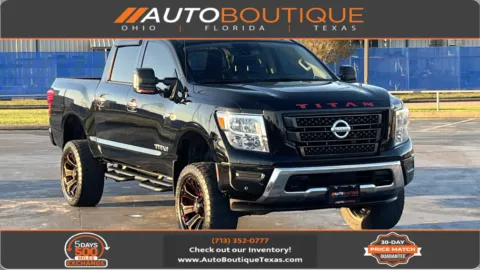 Black 2021 Nissan Titan SV for sale in Alvin, TX