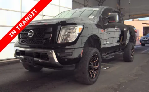Black 2021 Nissan Titan SV for sale in Alvin, TX
