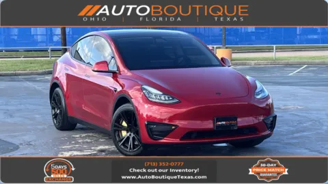 Red 2021 Tesla Model Y Long Range for sale in Alvin, TX