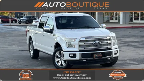 White 2016 Ford F-150 Platinum for sale in Alvin, TX