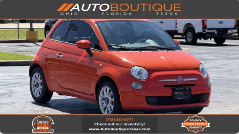 Orange 2017 FIAT 500 Pop for sale in Alvin, TX