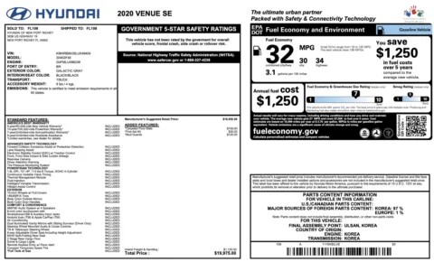 Photos of 2020 Hyundai Venue SE for sale in Alvin, TX at Auto Boutique Texas