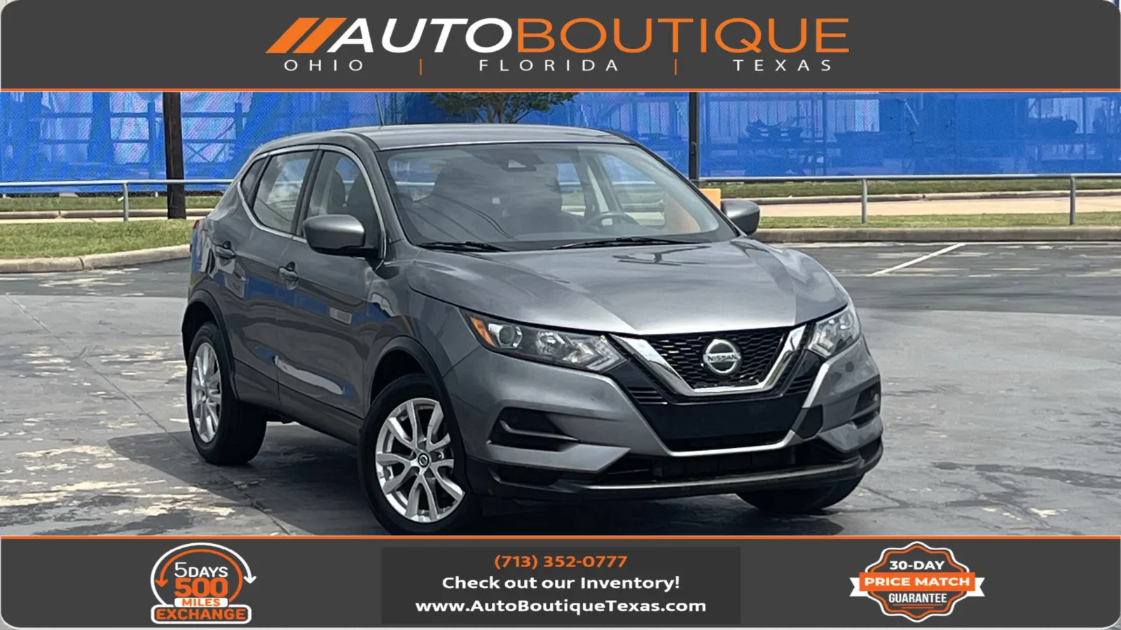 Gray 2021 Nissan Rogue Sport S for sale in Alvin, TX