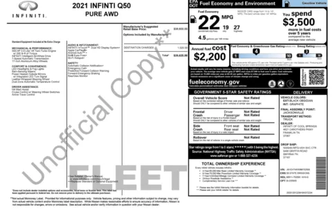 Photos of 2021 INFINITI Q50 3.0t PURE for sale in Alvin, TX at Auto Boutique Texas